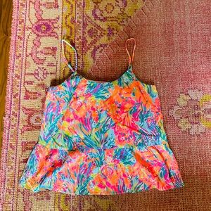 Lilly Pulitzer Abena Top. Size M. Fan Sea Pants